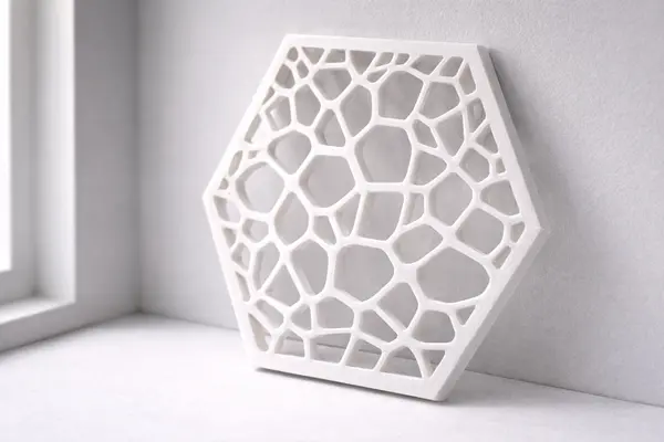 Tấm Trang Trí Tường — Hoa Văn Voronoi Đục Lỗ