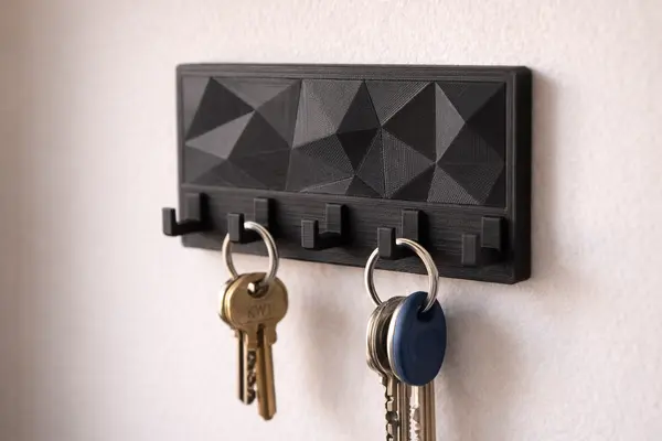 Móc Chìa Khoá Gắn Tường — Decor Hoa Văn Nổi