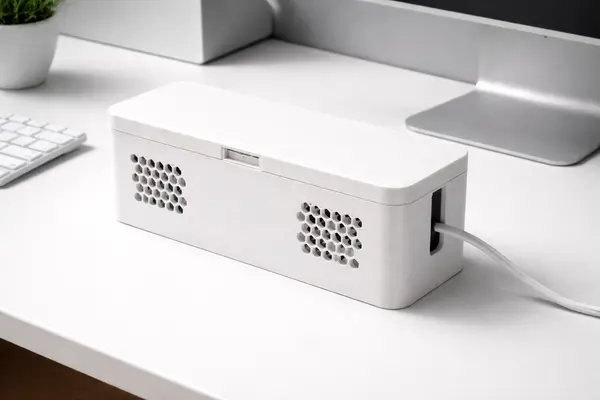 Hộp Quản Lý Cáp Điện & Ổ Cắm — Nắp Bản Lề